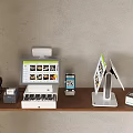 Cash register collection system code scanner card UnionPay payment brush face scan code two-dimensional code ordering machine cash register Alipay WeChat 3d model