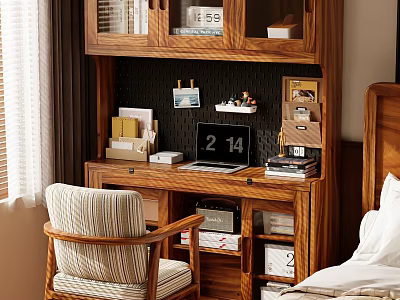 Modern Wooden Jewelry Cabinet With Mirror Drawer Storage And Bedroom Organization 3d model