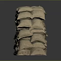 Stacked Heavy Duty Sandbags For Home Emergency Preparedness And Flood Protection