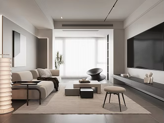modern living room 3d model