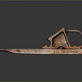 Rusty Old Hardware Tool With Vintage Metal Construction And Classic Design 3d model