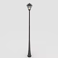 Elegant Classical Floor Lamp With Black Metal Stand And Decorative Glass Shade