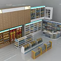 Wooden and Metal Storage Shelving Units with Multi Tiered Racks for Retail Shop
