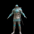 NPC Knight 4 Game Character Male Knight 3d model