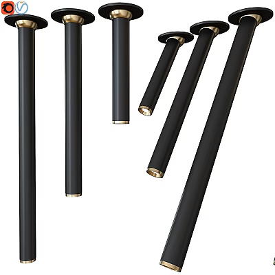 Modern Downlight Spotlight Embedded Point Cylindrical Rotating Tripod 3d model