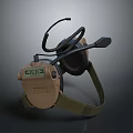 Modern gas mask sci-fi gas mask gas mask respirator 3d model