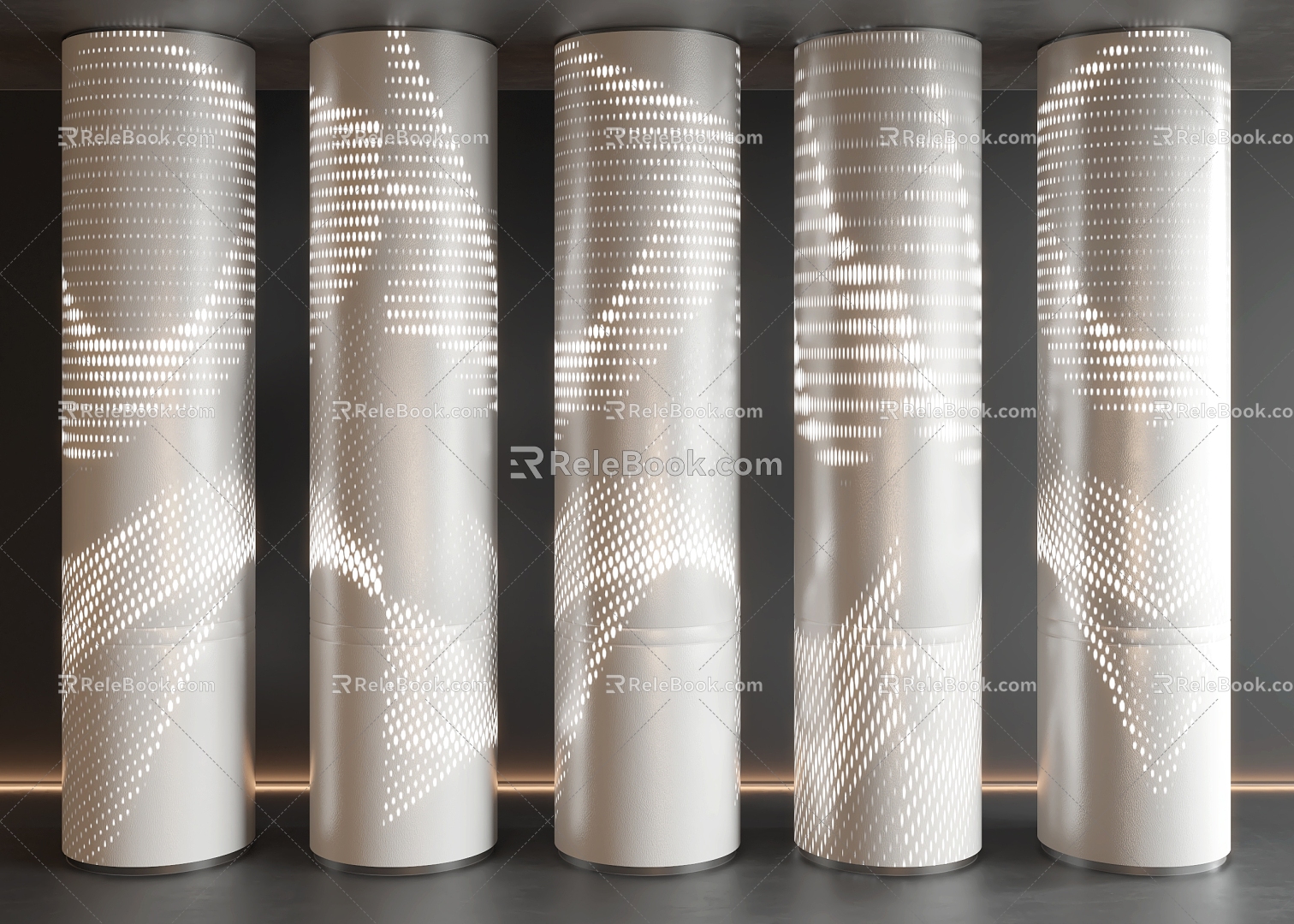 Pillar Column Mall Pillar Hall Pillar 3d model