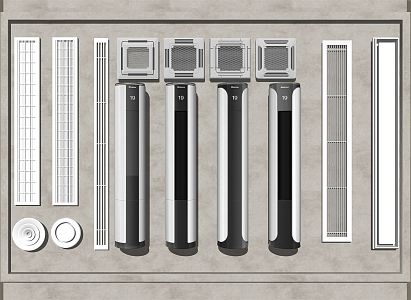 Modern air conditioning air conditioning combination 3d model