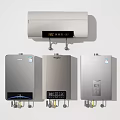 Modern Electric Water Heaters With Digital Temperature Display And Sleek Design Models