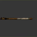 Handcrafted Serrated Weapon With Wooden Handle Leather Wrapped Grip And Rope Tassel