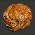 Orange Household Item With Shiny Surface And Wrinkled Texture For Home Decoration