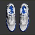 Classic Nike Blue And White Air Max Sneakers With Cushioning For Everyday Wear
