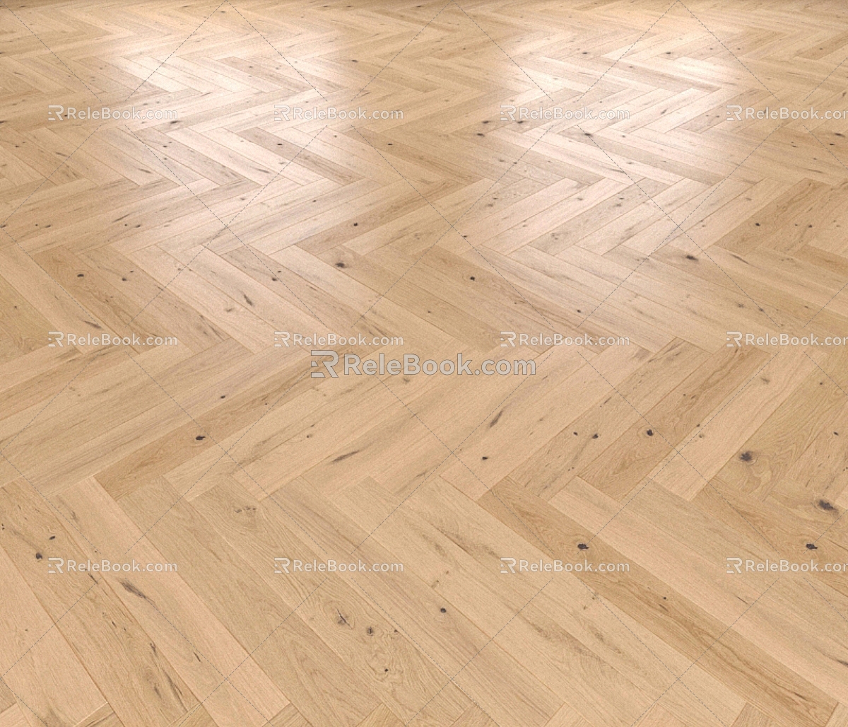 Log wind wood floor wood grain brick herringside matte 3d model