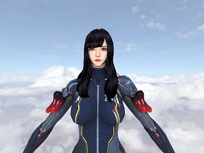 Modern Long Legs Battle Ji Sun Shangxiang Characters 3d model