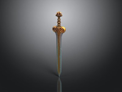 Officer Sword Long Sword Sheath Sword Samurai Sword Samurai Sword Accessories Soldier Sword Knight Sabre 3d model