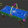 Billiard Pool Table Pool Cue Billiard Rack Billiard Table PBR Item 3d model