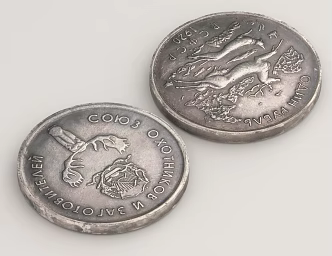 Gold Coins Ancient Coins Collectible Coins Currency Copper Coins Steel Arongs Cultural Relics Foreign Currency Money 3d model
