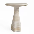 CB2 Espira Milky White Round Table 3d model