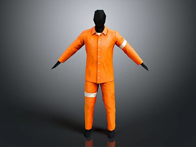 Modern Tooling Men's Tooling Work Clothes Repairman's Clothing 3d model