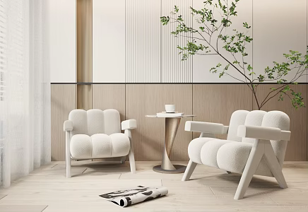 Modern Casual Sofa Combination Leisure Chair Single Sofa 3d model