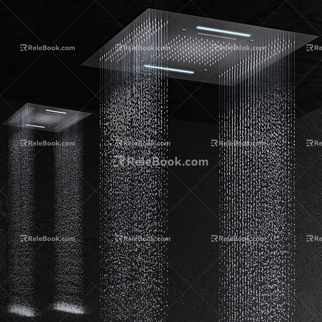 Modern Shower Shower Head 3d model