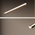 Modern Sleek Linear Pendant Lights With Minimalist Metal Frame For Contemporary Interior