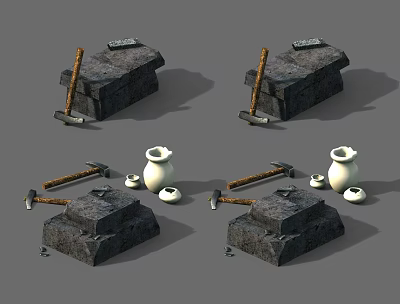 Modern Hammer Forging Room 3d model Modern Hammer Forging Room 3d model