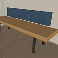 Modern bench 3d model