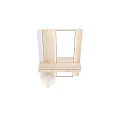 Modern Light Wood Dressing Table With Full Mirror Drawers And Soft Padded Stool For Bedroom
