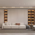 Modern Basement Simple Basement 3d model