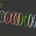 Fashionable Metal Bracelets in Pink Gold and Silver with Sleek Reflective Finish Design