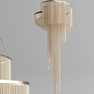 Modern chandelier metal crystal chandelier 3d model