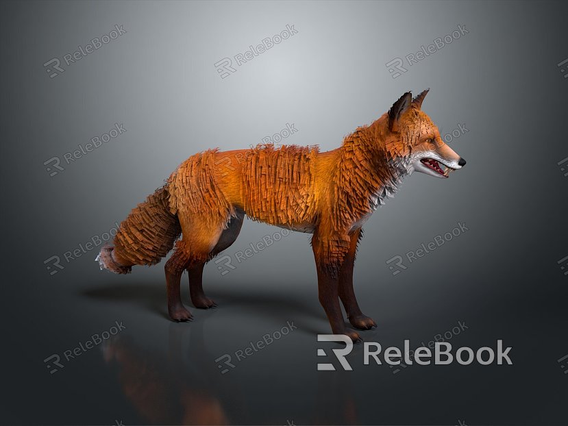 Fox Cartoon Fox Small Fox Cartoon Characters Cartoon Animals Cartoon Small Animals Game Characters model