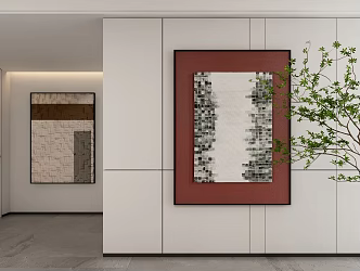 Decorative Hanging Painting 3d model
