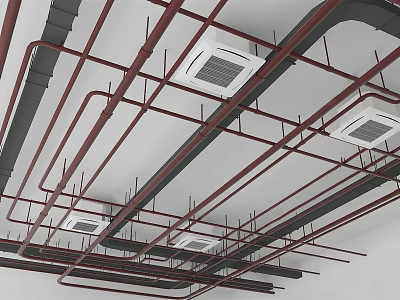 Industrial LOFT suspended ceiling 3d model