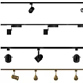 Modern Spotlights Track Lights 3d model