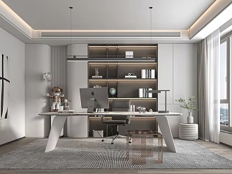 Modern study 3d model