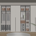 Modern home cloakroom 3d model