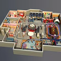 Colorful Spacious Commercial Mall Indoor Children Playground Layout Design With Multiple Fun Amusement Facilities