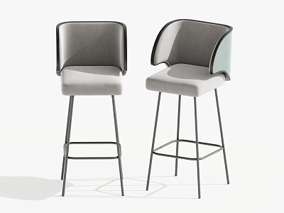 Modern Bar Chair High Stool Bar Stool 3d model