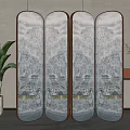 Screen partition 3d model
