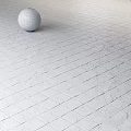 Two Tone Square Stone Tiles Patterned Flooring For Interior Exterior Spaces
