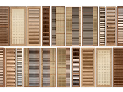 Shutter Door Panel Rattan Door Panel Cabinet Door Grille Cabinet Door Shutter Door Shutter Door Silent Style Wardrobe Door Panel Medium Style Wardrobe Door Panel model