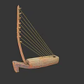 Vintage Style Wooden Small Boat Model Decorative Home Ornament With String Details