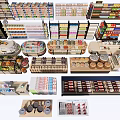 Retail Display Shelves With Multi Tier Racks For Various Store Product
