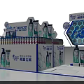 Commercial Display Equipment for Blue Moon Products 60th Anniversary Promotional Retail Stand