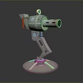 laser tower turret turntable sci-fi tower defense game tower defense sci-fi turret game turret game turret 3d model