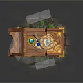 Magic Desk Magic Table Medieval Item Medieval Table Magic Item Magic Item Magic Item Medicine Bottle 3d model