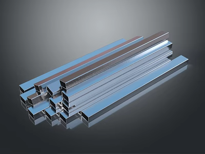 Premium Hardware Tools Metal Strips in Various Sizes and Shapes for Industrial Use 3d model