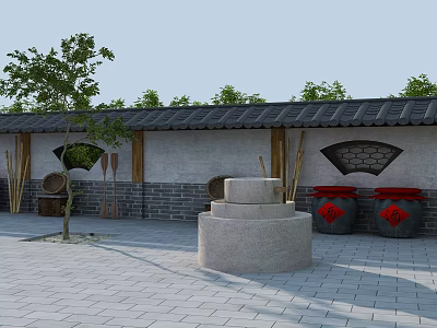 Chinese farm tools 3d model